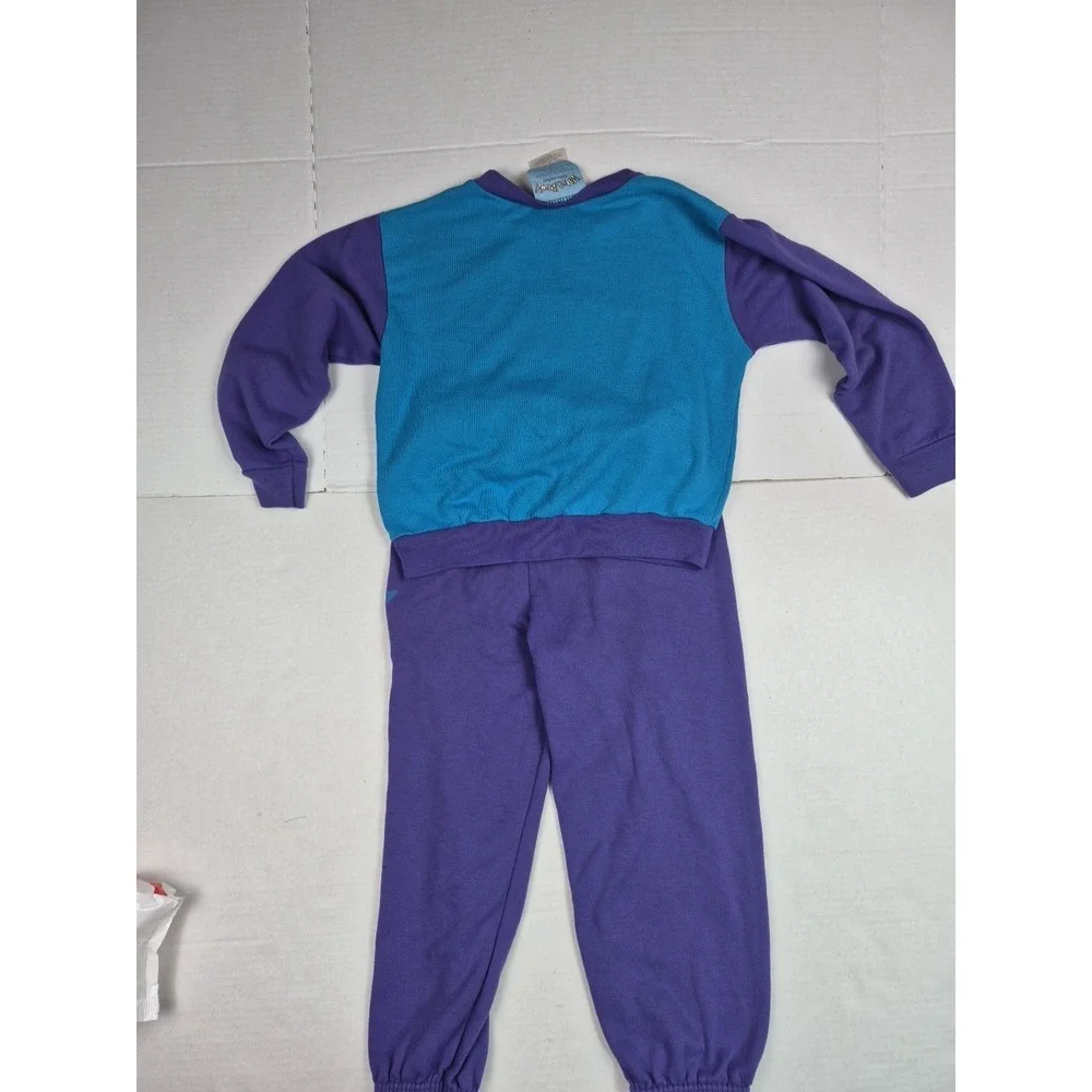 Vintage we're back a dinosaur's story kids shirt Pants‎ Outfit Size 7 90s FLAWS - Picture 8 of 16